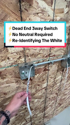 ⚡️How To Wire Up A Dead End 3Way Switch #whackhack #thebasementking #3way #fyp #pipe #romex #electriciansoftiktok #switch #light #fixture #electricalapprentice #sparkylife⚡️💡 #residentialwiremanelectrician #sparkylife #electricianlife #emt #conduit #commercialelectrician #nec
