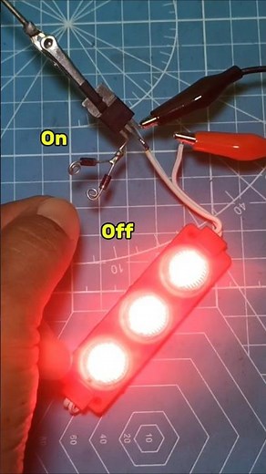 Touch switch project using N-Channel Mosfet!#electronic #diy #creative #ideas #audio #tv #shorts