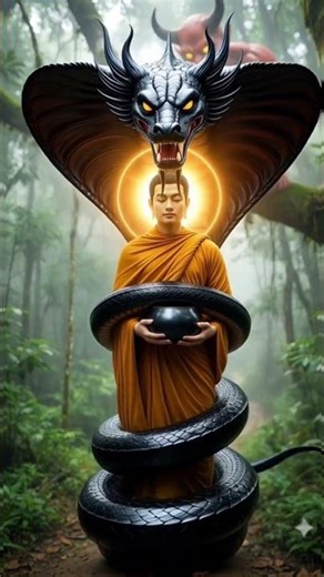 Buddha Miracle Part 11: The Serpent's Reversal #buddha #shorts #motivation