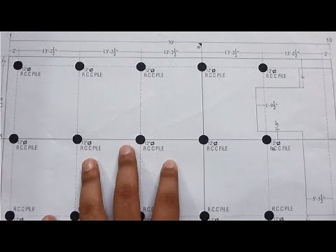 How to read Pile foundation drawing plan