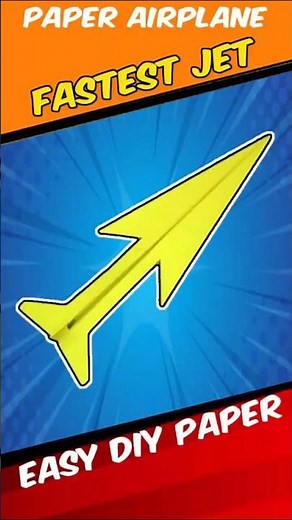 how to make a paper airplane jet super easy