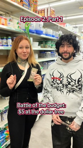 Let the grocery games begin! Between myself and @Poor For Dummies we only have $5 each to spend for our next cook off! What do you guys think we are going to to make in tomorrows episode? #groceryshopping #battleofthebudget #budgetcooking #budgeting #lowincome