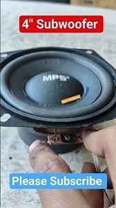 4 Inch Subwoofer ASMR Bass Test 🔥 Deep Bass Vibes | #bassboost #ASMR #subwoofer