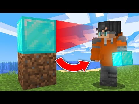 Minecraft pero me dan los bloques que MIRO