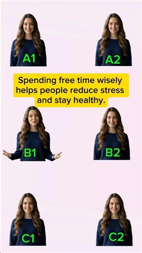 English Speaking Sentences A1–C2 | Topic – Free Time | IELTS Speaking Practice