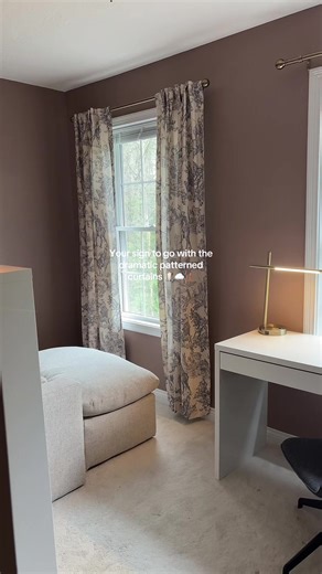 Completes the entire room in a way I never expected 👏🏻 #windows #curtains #interiordesign #roomcolor #sherwinwilliams