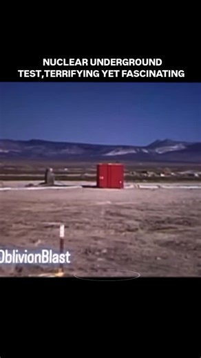 OblivionBlast on Instagram: "Underground nuclear tests are really wonky to look at. Here is a test of an underground nuke in Nevada. Here's a bit of info how they work. Initially, the weapon's fissile or fusion materials (depending on the device) release energy as X-rays, gamma rays, and fast neutrons. That radiant energy instantly heats and vaporizes the surrounding rock, forming a plasma fireball at thousands of atmospheres of pressure. The vaporized rock expands outward, melting and fracturin