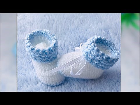 THEY'RE GORGEOUS! 🤩 Baby booties, booties, and shoes crocheted SUPER EASY CROCHET PATTERN