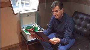 Daniel has his vinyl copy of 'Christmas With Daniel'. Do you have yours? This limited edition, green-coloured vinyl comes with a signed Christmas card and is out now! http://amzn.to/2yP6Y3E | Daniel O'Donnell