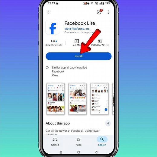 How To Install Facebook Lite App On Android Phone #facebook