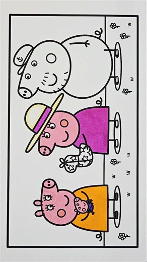 Peppa Pig Drawing and Coloring, 572 #drawing #peppapig #peppapigcoloring #peppapigdrawing #coloring