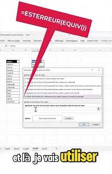 Astuce MS Excel : Comparer 2 tableaux données #excel #exceltips #excelcoaching #microsoftexcel