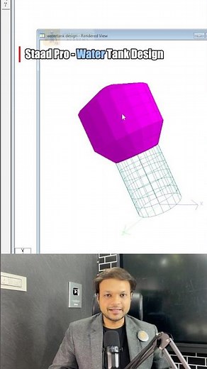 How To Create a Water Tank in STAAD Pro using Structure Wizard