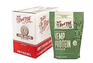 Bob's Red Mill Hemp Protein Powder, 16oz (Pack of 4) - Non GMO, Vegan, Paleo Friendly, Keto Friendly, Kosher