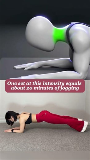 One Set at This Intensity Equals About 20 Minutes of Jogging! #abs #exercise #sports