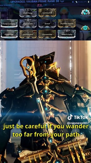 Vauban Prime Build #warframe #warframecommunity #warframetiktok #build #vauban #vaubanprime