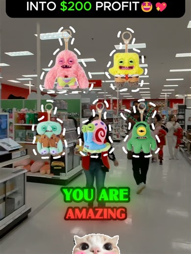 $5 in… $20 out 😮💰 TARGET SpongeBob Fuggler Keychains! Tiny item, BIG demand. These aren’t sitting on shelves, they’re getting scooped up and flipped fast 🚀 Plays like this are exactly what our community spots early, before everyone catches on 👀 Want alerts on what’s popping or quietly clearanced near YOU? Comment “DEAL” and I’ll send you an invite 🤝🔥 #reselling #hiddenclearance #targetfinds #deals #spongebob #fuggler #resellcommunity #sidehustle #flipgame