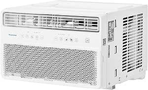 Keystone 8,000 BTU Window Mounted Inverter Air Conditioner with Quiet, High Efficiency Operation and Remote, Window AC Unit for Apartment, Living Room, Bathroom, Small/Medium Rooms up to 350-Sq. Ft.