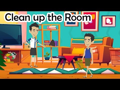 Cleaning up the room | English Speaking for Daily Life