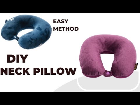How to make TRAVEL NECK Pillow|This way is easy and quick
