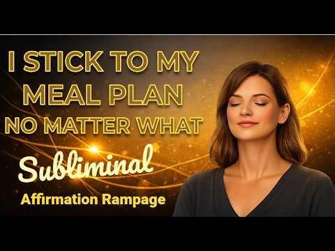 I Stick to My Meal Plan | Subliminal Weight Loss Affirmation Rampage - 7• 174 • 396 • 528 Hz