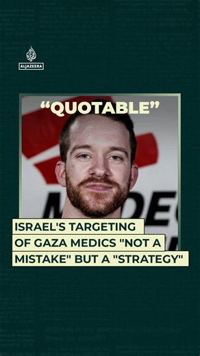 Dr James Smith, an emergency physician, says Israel’s targeting of Palestinian medics in Gaza is “not a mistake” but a “strategy” and lays bare the scale of devastation and killing. | Al Jazeera English