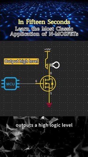The MOST Classic NMOS Application – In 15 Seconds! #mosfet #electronic #diy #circuit
