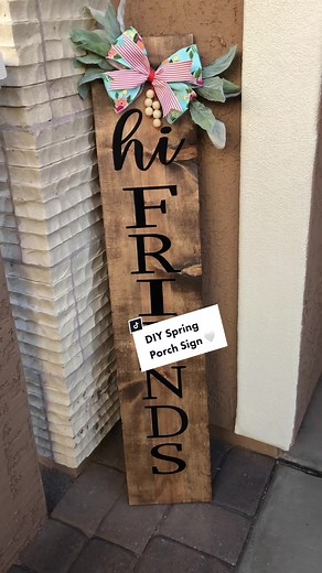 DIY Spring Porch Sign: Easy Cricut Project
