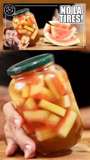 No lo tires! Convierte la Cáscara de SANDÍA en un Snack SALUDABLE! #fuegoloco #receta #sinazucar
