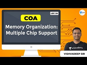 COA | Memory Organization: Multiple Chip Support | Lec 24 | GATE CSE 2021 Exam