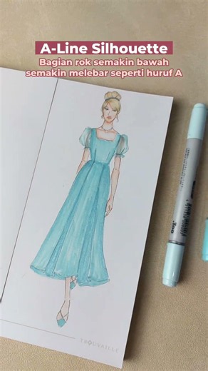 Bentuk Siluet Yang Sering Dipakai Desain Baju #fashiondesign