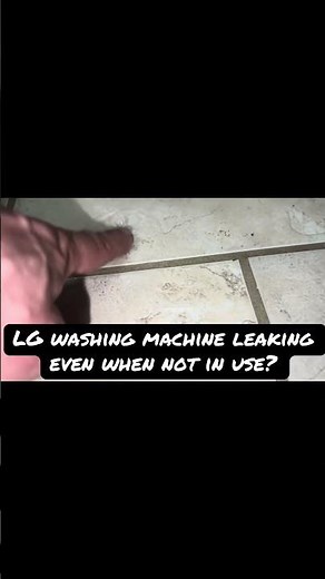 LG washing machine leaking water even when not in use.Almost always the water valve.#appliancerepair