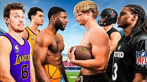 Football vs Basketball - Who Are Better Athletes？🏈🏀 | Jesser