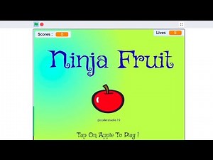 Scratch Tutorial : - Design Ninja Fruit Game | Fruit Ninja Game | Part 1