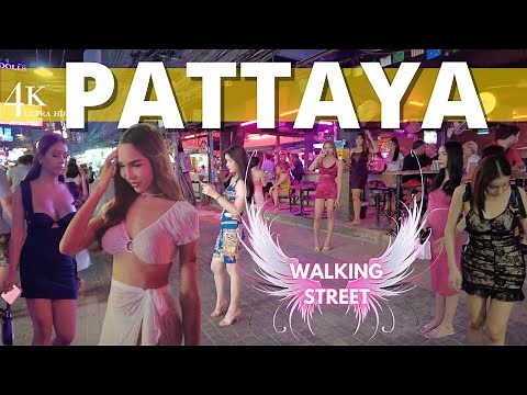 ❌❌❌ Angels Walking Street: Nightlife in Pattaya, Thailand 🇹🇭 [Walking tour]