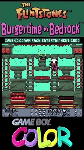 The Flintstones: Burgertime in Bedrock (Machine type: Game Boy Color) 4K