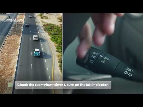 How to Overtake a Slow Moving Vehicle in Dubai?