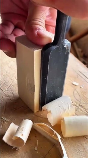 Shaving Wood Edges with a Sharp Chisel for Professional Building and Construction Results