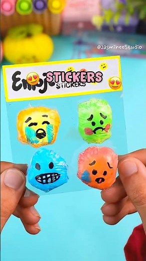I made DIY Squishy Stickers 😍💗 Cute Homemade Squishy #squishy #diy #how #shorts #craft #sticker