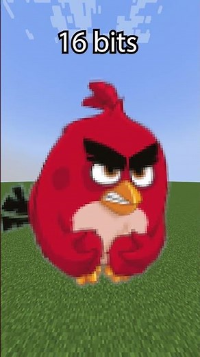 Minecraft Angry Birds Red 64 bits 32 bits 16 bits 8 bits 4 bits 2 bits 1 bit
