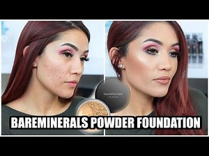 Bareminerals Powder Foundation WORKS! How I get it to cover Acne & Scarring