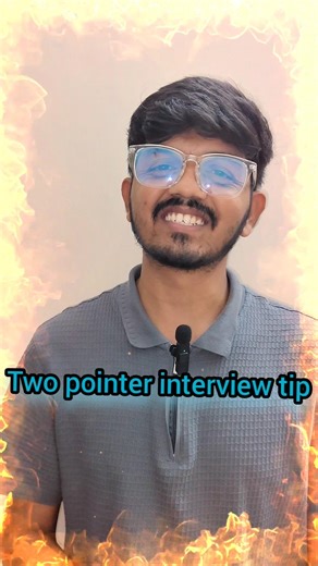 Two Pointer Technique Explained in 20 Seconds 🔥 | DSA Interview Trick