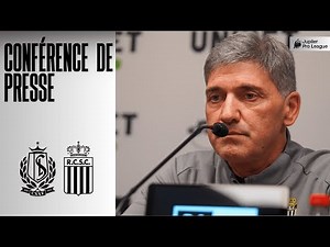 La conférence de presse avant Standard - Charleroi