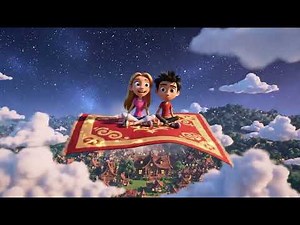 Flying Carpet Cartoon Story for Kids | Magical Village Adventure | Cartoon Movie for Kids