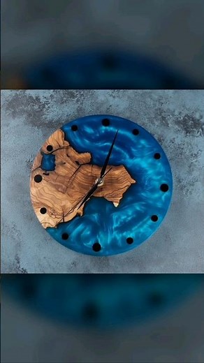 How to Make a Wall Clock with Wood and Resin