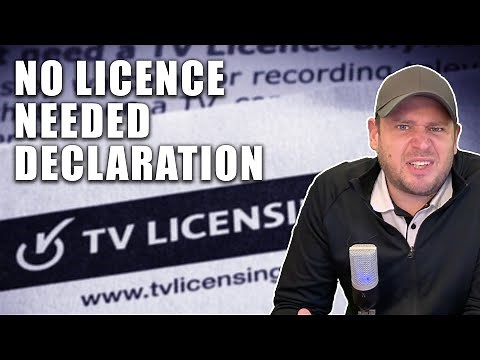 Declaring No TV Licence Needed