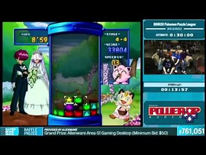 *SGDQ 2015* - Pokemon Puzzle League (Spa Service Speedrun) - 17:02 IGT (25:03 RTA)