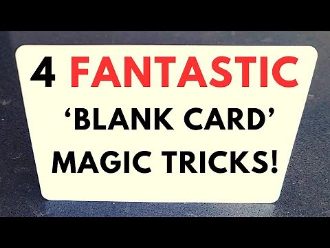 4 FANTASTIC 'BLANK CARD' MAGIC TRICKS (Jay Sankey Magic Trick Tutorial)