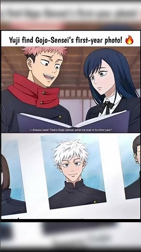 When Yuji Itadori Found Satoru Gojo’s First-Year Photo… Everyone Was Shocked! 😳 | Jujutsu Kaisen