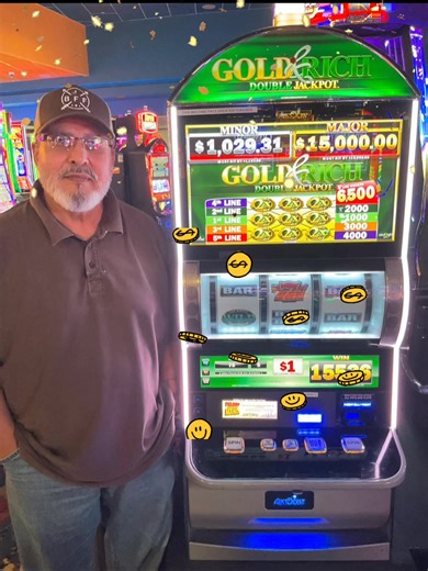 Struck gold! 🏆 Big congrats to our lucky winner on the Gold & Rich Double Jackpot! 💎💵 | Inn of the Mountain Gods